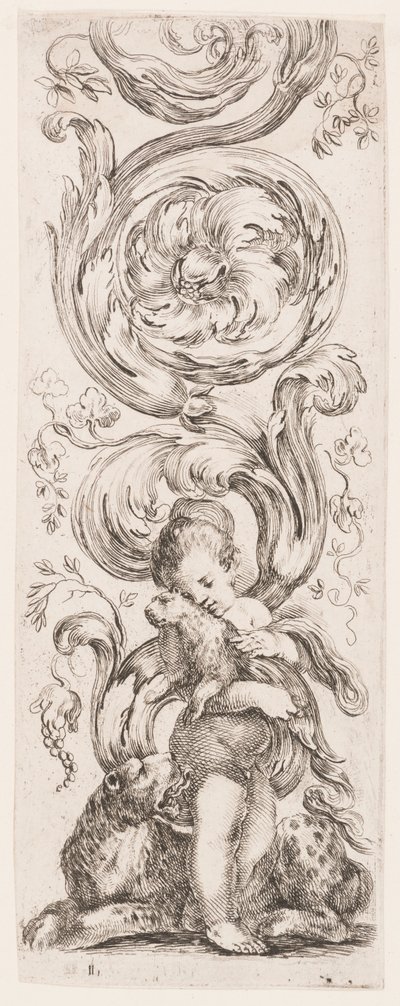 لوحة ، من سلسلة Ornamenti o grottesche (Ornaments or Grotesques) بواسطة ستيفانو ديلا بيلا