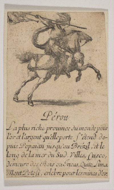 بيرو ، 1644. بواسطة ستيفانو ديلا بيلا