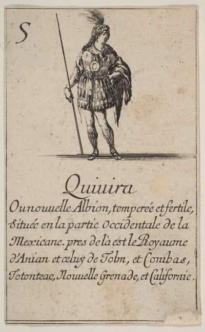 Quivira ، من لعبة الجغرافيا ، لعبة الجغرافيا ، 1644. بواسطة ستيفانو ديلا بيلا