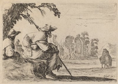 الحجاج الجالسون ، 1642. بواسطة ستيفانو ديلا بيلا