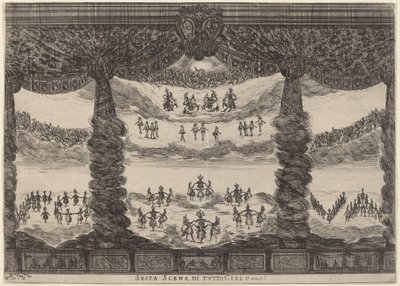 المشهد السادس من كل السماء ، 1637. بواسطة ستيفانو ديلا بيلا