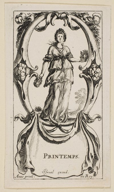 Spring Printemps ، من الفصول الأربعة ، كاليفورنيا. 1641. بواسطة ستيفانو ديلا بيلا