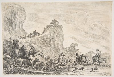 رحلة يعقوب في مصر ، كاليفورنيا. 1647. بواسطة ستيفانو ديلا بيلا