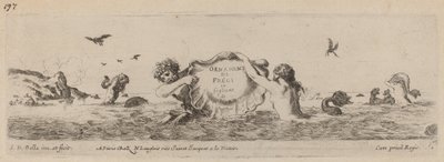 صفحة العنوان لزخارف الأفاريز والفوغلياني ، ربما عام 1648. بواسطة ستيفانو ديلا بيلا