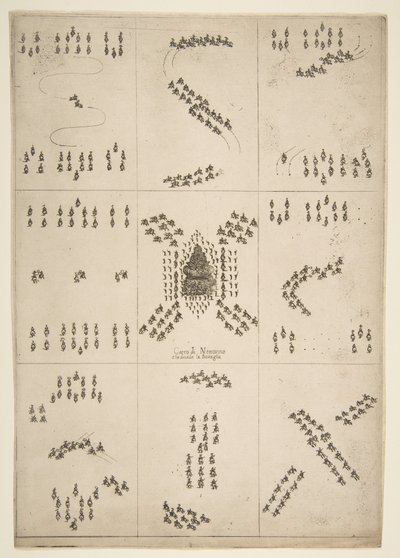 شخصيات مختلفة لباليه الحصان ، 1652. بواسطة ستيفانو ديلا بيلا