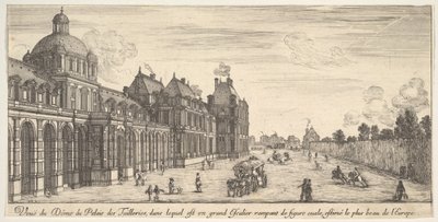 منظر لقبة قصر Tuilleries ، من مناظر مختلفة للبلاد الرائعة ... ، 1649-51. بواسطة ستيفانو ديلا بيلا