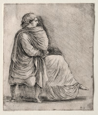 امرأة جالسة على كرسي ، ج. 1620 - 1630. بواسطة ستيفانو ديلا بيلا