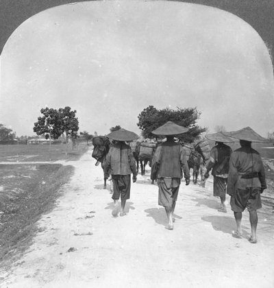 متوجهة إلى الصين من بهامو ، بورما ، 1908 بواسطة شركة السفر ستيريو
