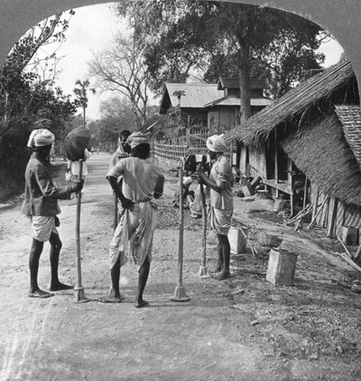 إصلاح الطرق ، بهامو ، بورما ، 1908 بواسطة شركة السفر ستيريو