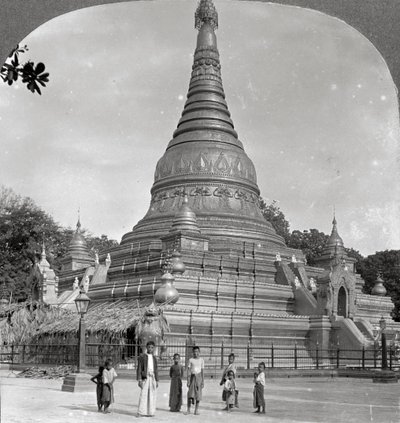 The Aindow Yak Pagoda ، ماندالاي ، بورما ، 1908. بواسطة شركة السفر ستيريو