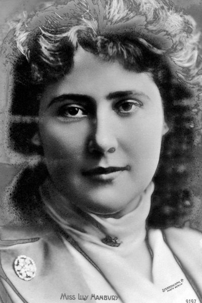 ليلي هانبيري 1874-1908 ، الممثلة الإنجليزية ، أوائل القرن العشرين. بواسطة شركة مجسمة