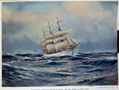 شراع الدوقة الكبرى إليزابيث المائية بواسطة ويلي ستاور (1864-1931). 1909. باريس ، الفنون الزخرفية بواسطة ويلي ستور
