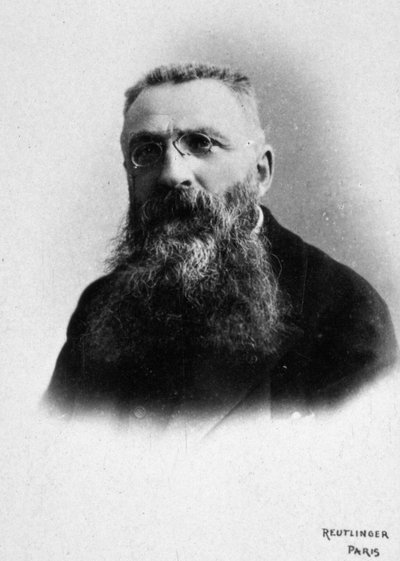 Auguste Rodin, c.1885-95 (b/w photo) بواسطة استوديو Reutlinger