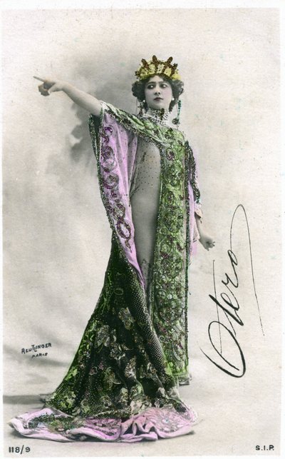 Otero الجميلة ، بطاقة بريدية أوائل القرن العشرين. (صورة فوتوغرافية) بواسطة استوديو Reutlinger