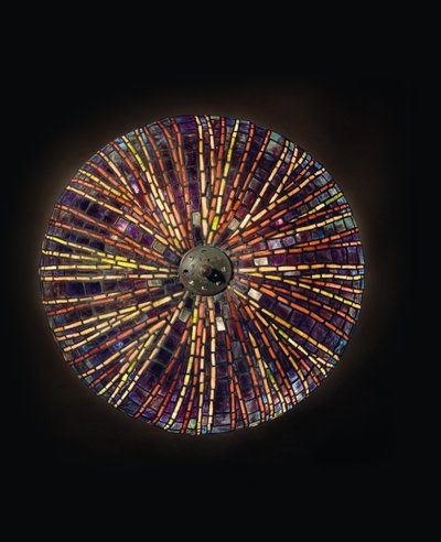 مصباح طاولة `` Pond Lily &39;&39; ، حوالي 1903 (زجاج رصاصي وبرونز مطلي) بواسطة استوديوهات تيفاني