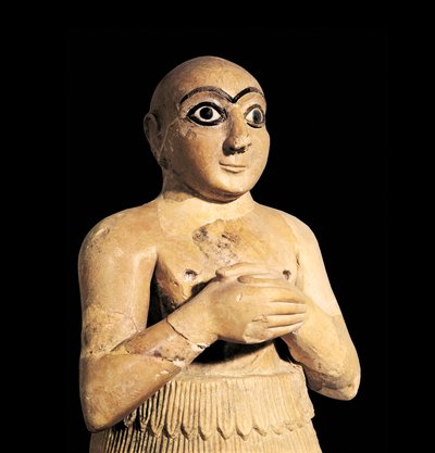 سليم شقيق ملك ماري في سوريا ، الألفية الثالثة قبل الميلاد (نحت) بواسطة السومرية السومرية