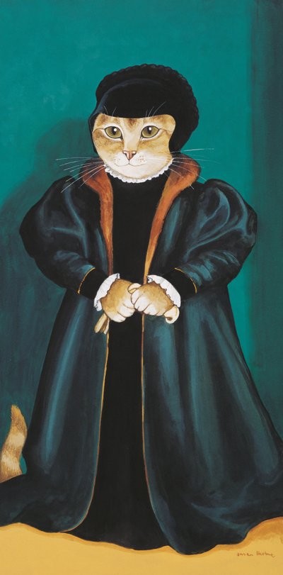 رسم توضيحي من Cats Galore! خلاصة وافية للقطط المثقفة (نشر عام 2015) بواسطة سوزان هربرت