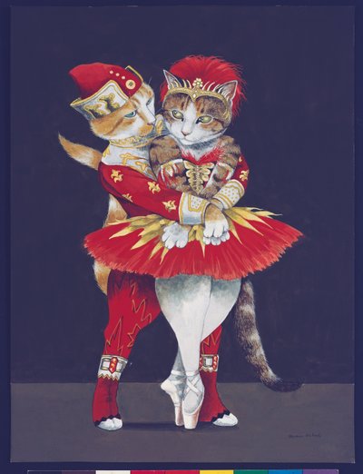 رسم توضيحي من Cats Galore! خلاصة وافية للقطط المثقفة (نشر عام 2015) بواسطة سوزان هربرت