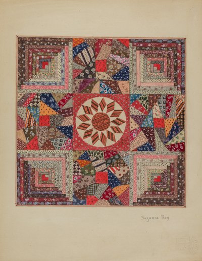 غطاء سرير ، ج. 1936. بواسطة سوزان روي