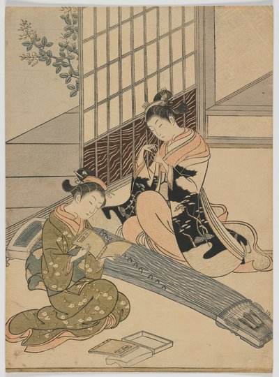الأوز النازل لكوتو ، فترة إيدو ، c.1766 (طباعة كتلة خشبية ملونة) بواسطة سوزوكي هارونوبو