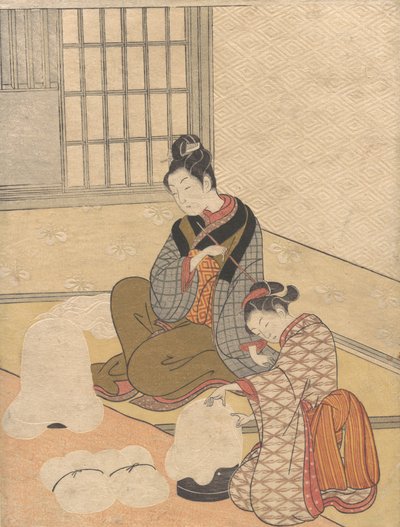 الثلج المسائي على Nurioke ، من سلسلة ثمانية Parlor Views ، كاليفورنيا. 1766. ، كاليفورنيا. 1766. بواسطة سوزوكي هارونوبو