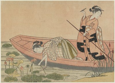 تزاوج Zhou Maoshu ، بعد عام 1765 (طباعة لوحة خشبية ملونة) بواسطة سوزوكي هارونوبو