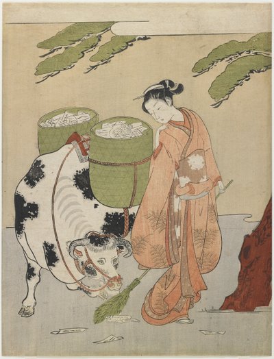 تقليد Oxherder ، ج. 1767 بواسطة سوزوكي هارونوبو