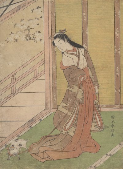 أونا سان نو ميا الأميرة الثالثة ، 1768-70. ، 1768-70. بواسطة سوزوكي هارونوبو