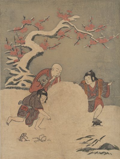 كرة الثلج ، 1770 ، 1770. بواسطة سوزوكي هارونوبو
