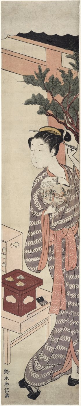 The Tea Stall - Kagiya Osen ، c.1769 بواسطة سوزوكي هارونوبو