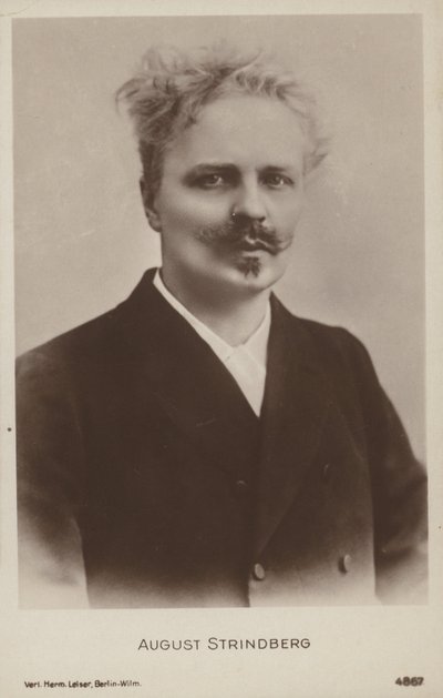 أوغوست ستريندبرغ (1849-1912) ، كاتب مسرحي وروائي وشاعر وفنان سويدي بواسطة المصور السويدي