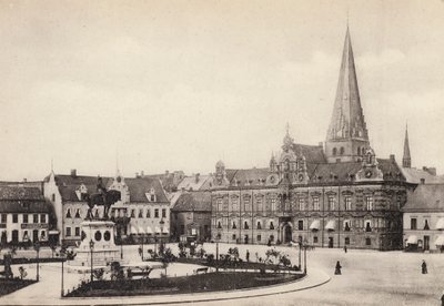 السويد / السويد: Skane و Malmo و Stortorget و Radhuset (b / w photo) بواسطة المصور السويدي