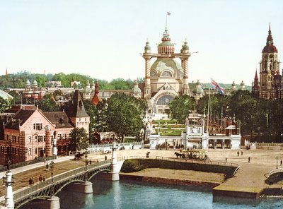 منظر لجزيرة Djurgården في ستوكهولم ، 1897 بواسطة المصور السويدي