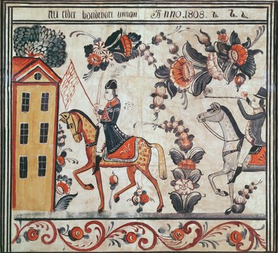 رحلة نابليون ، 1808 (مرحاض على ورق) بواسطة المدرسة السويدية