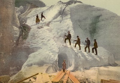 بيرنيز أوبرلاند: Grindelwald ، Lower Glacier (صورة ملونة) بواسطة المصور السويسري