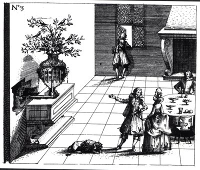 شجرة موسيقية لأغنية الطيور ، تم نشرها عام 1670 بواسطة المدرسة السويسرية