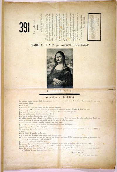 دادا ريفيو 391 ، رقم 8 ، زيوريخ ، فبراير 1919 بواسطة المدرسة السويسرية
