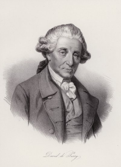 David de Pury, Swiss-born Portugese businessman and benefactor (engraving) بواسطة المدرسة السويسرية