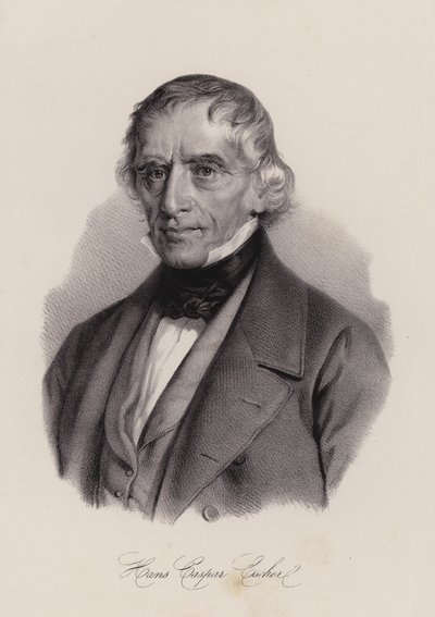 Hans Caspar Escher, Swiss architect (engraving) بواسطة المدرسة السويسرية