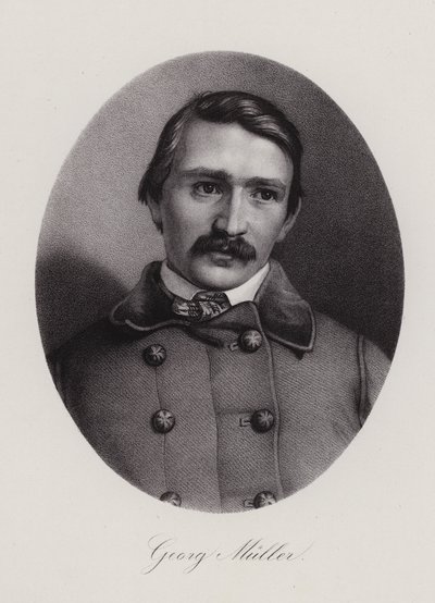 Johann Georg Mueller, Swiss architect and painter (engraving) بواسطة المدرسة السويسرية
