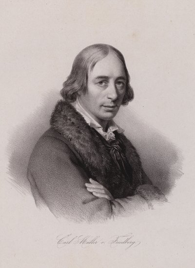 Karl von Muller-Friedberg, Swiss politician (engraving) بواسطة المدرسة السويسرية
