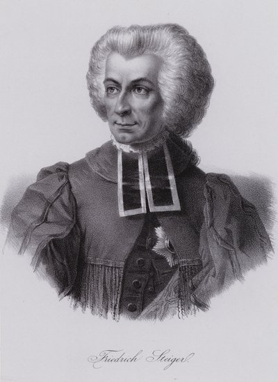 Niklaus Friedrich von Steiger, Swiss politician (engraving) بواسطة المدرسة السويسرية