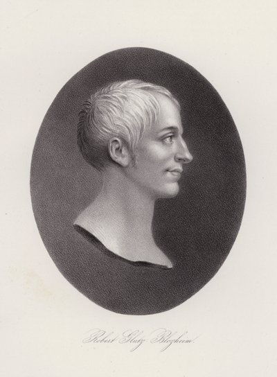 Robert Glutz-Blotzheim, Swiss librarian and historian (engraving) بواسطة المدرسة السويسرية