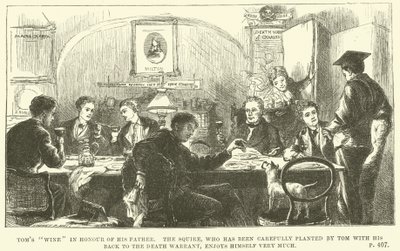 Illustration for Tom Brown at Oxford by Thomas Hughes (engraving) بواسطة سيدني بريور (بعد) هول
