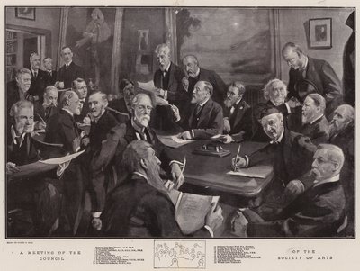 لقاء مجلس جمعية الفنون بواسطة Sydney Prior Hall