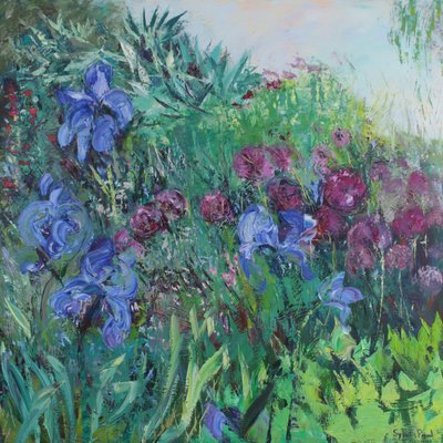 قزحية مع Allium بواسطة سيلفيا بول
