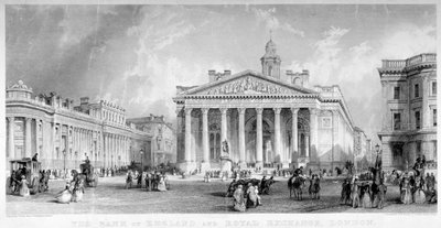 رويال للصرافة ، مدينة لندن ، c1850. بواسطة تا قبل