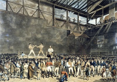 The Interior of the Fives Court, engraved by Charles Turner بواسطة ت. (بعد) بليك