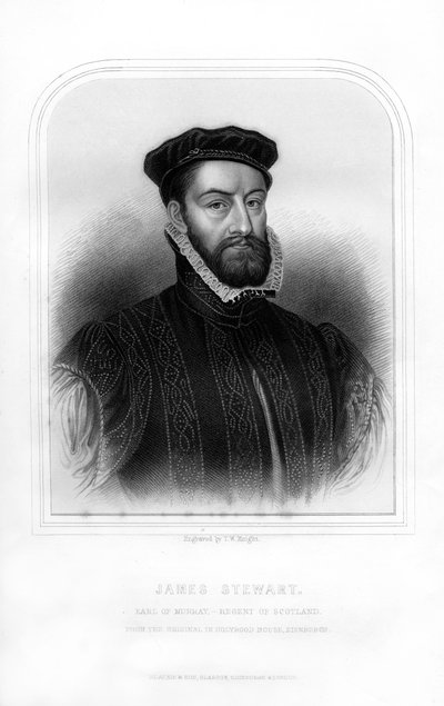 جيمس ستيوارت ، إيرل موراي الأول ، ريجنت اسكتلندا ، 1870 بواسطة TW نايت
