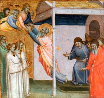 مشهد من حياة القديس يوحنا ، c1320-1366 بواسطة تديو جدي